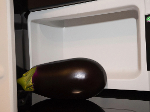 Why not? Microwaves cook eggplant perfectly!
